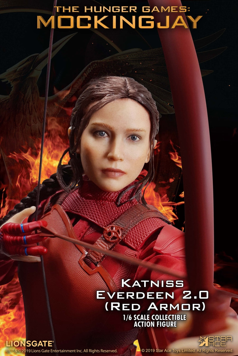 Star Ace Toys - The Hunger Games: Mockingjay - Katniss Everdeen (Red Armor) (1/6 Scale) - Marvelous Toys