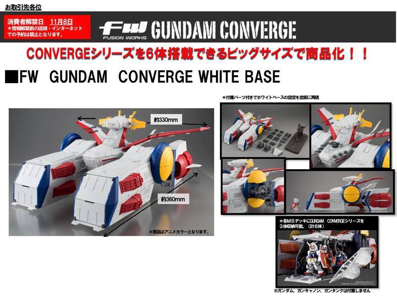 Bandai Shokugan - FW Gundam Converge White Base - Marvelous Toys