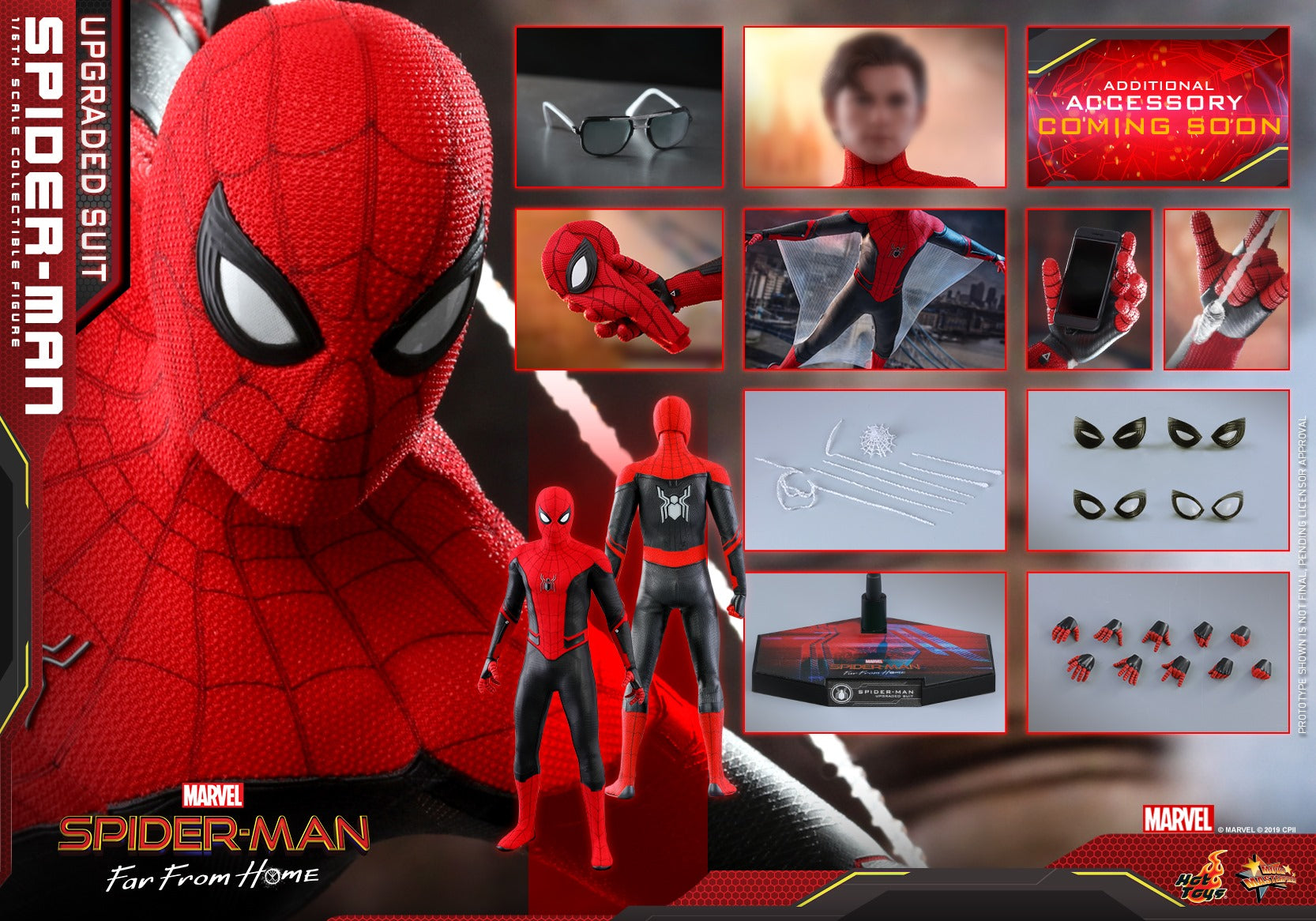 Hot Toys - MMS542 - Spider-Man: Far From Home - Spider-Man (Upgraded Suit) - Marvelous Toys