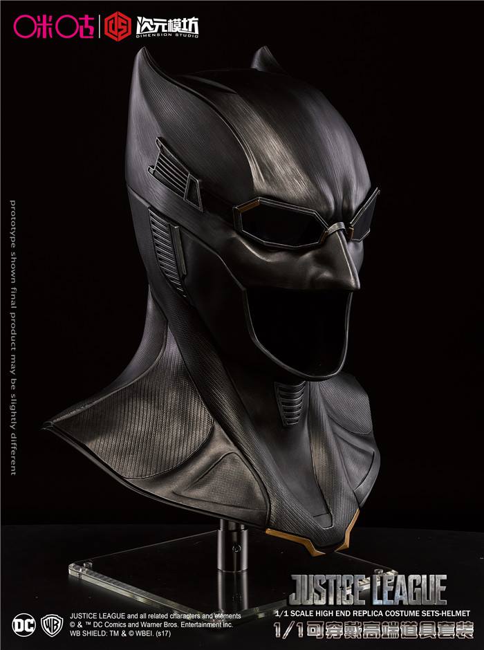 Dimension Studio - 1:1 Movie Props - Justice League - Batman Cowl (Tactical Suit) - Marvelous Toys