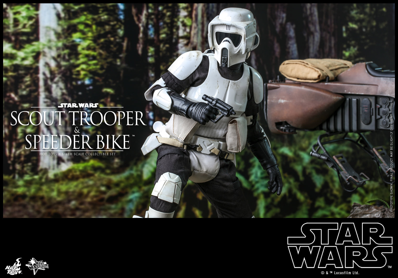 Hot Toys - MMS612 - Star Wars: Return of the Jedi - Scout Trooper &amp; Speeder Bike - Marvelous Toys