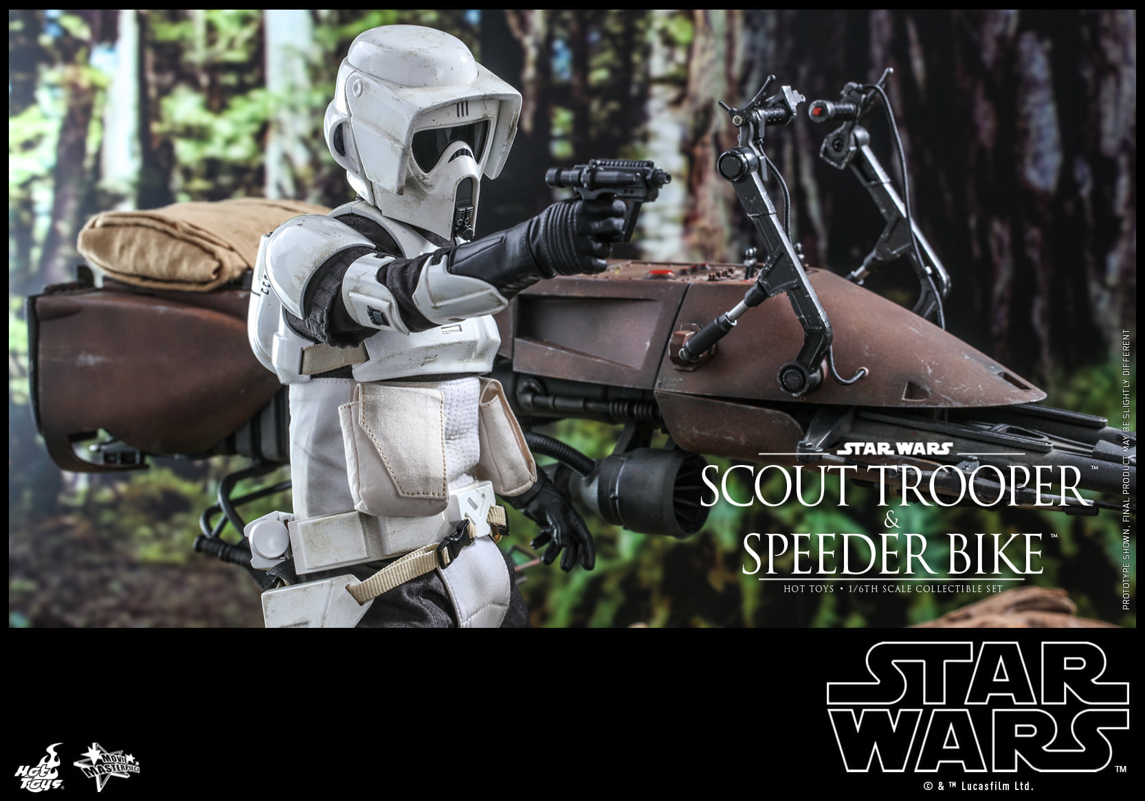 Hot Toys - MMS612 - Star Wars: Return of the Jedi - Scout Trooper &amp; Speeder Bike - Marvelous Toys