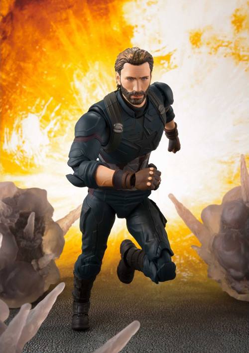 S.H.Figuarts - Avengers: Infinity War - Captain America & Tamashii Effect Explosion (TamashiiWeb Exclusive) - Marvelous Toys