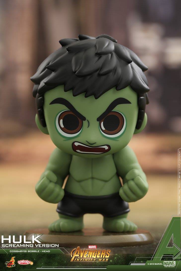 Hot Toys - COSB446 - Avengers: Infinity War - Hulk (Screaming Version) Cosbaby Bobble-Head - Marvelous Toys