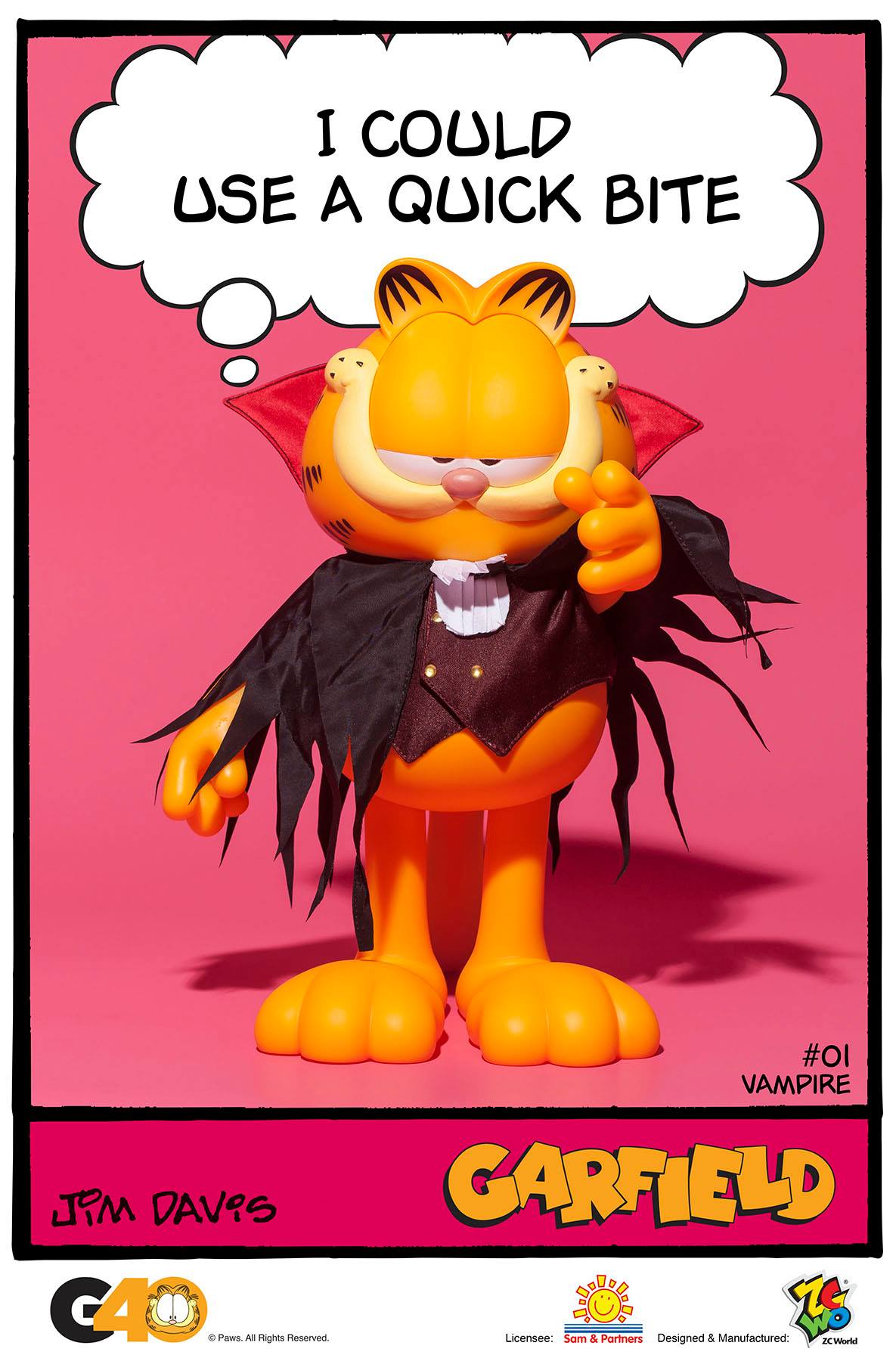 ZC World - Vinyl Collectibles - Master Series 01 - Vampire Garfield - Marvelous Toys