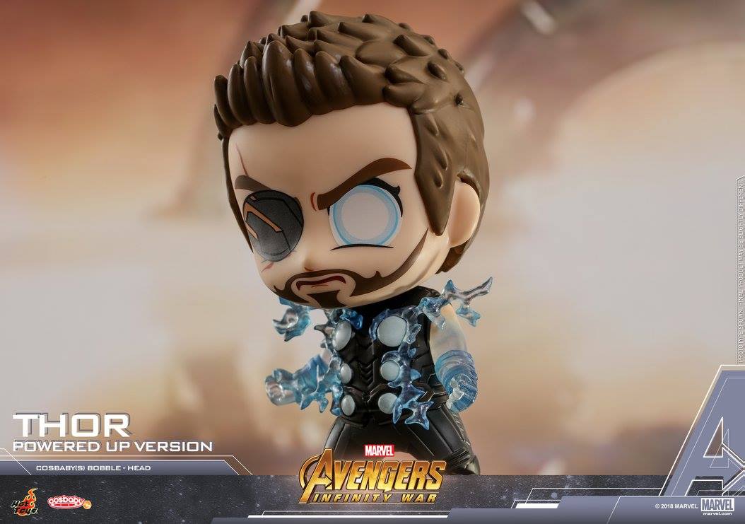 Hot Toys - COSB447 - Avengers: Infinity War - Thor (Powered Up Version) Cosbaby Bobble-Head