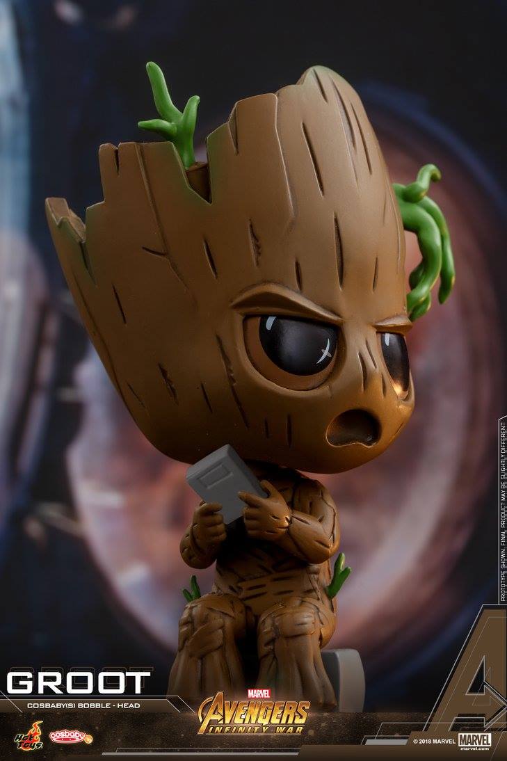 Hot Toys - COSB436 - Avengers: Infinity War - Groot Cosbaby Bobble-Head - Marvelous Toys