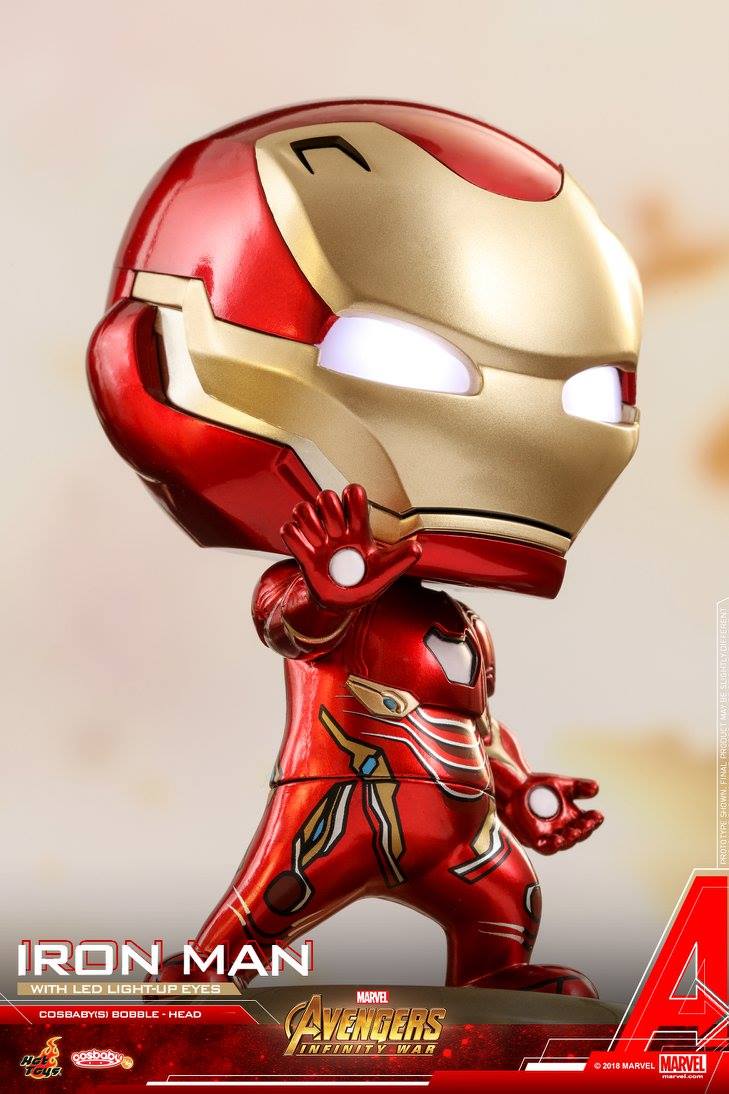 Hot Toys - COSB430 - Avengers: Infinity War - Iron Man Cosbaby Bobble-Head (with light-up function) - Marvelous Toys