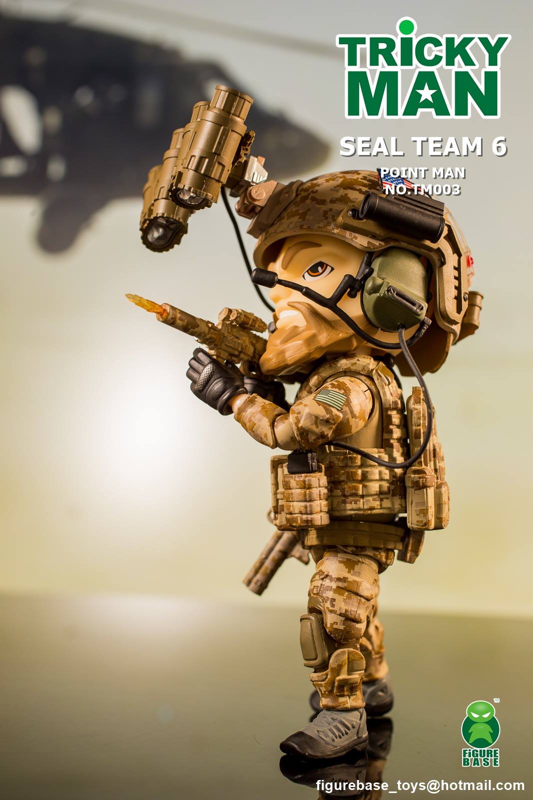 Figure Base - Trickyman 5" Series - TM003 - Seal Team 6 Pointman - Marvelous Toys