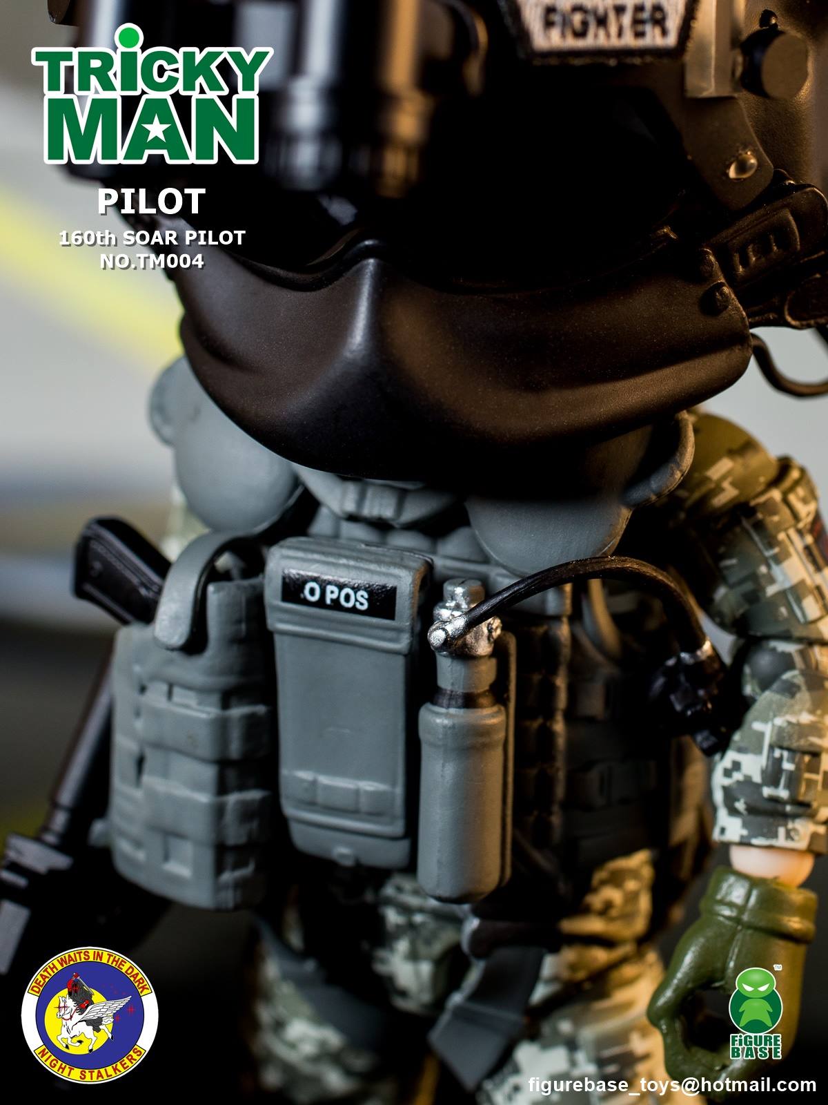 Figure Base - Tricky Man 5" Series - TM004 - 160th SOAR "Night Stalkers" Pilot - Marvelous Toys