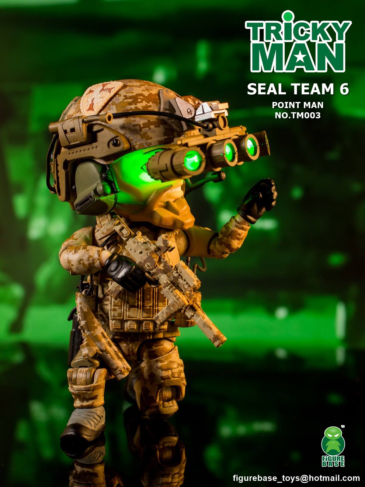 Figure Base - Trickyman 5&quot; Series - TM003 - Seal Team 6 Pointman - Marvelous Toys