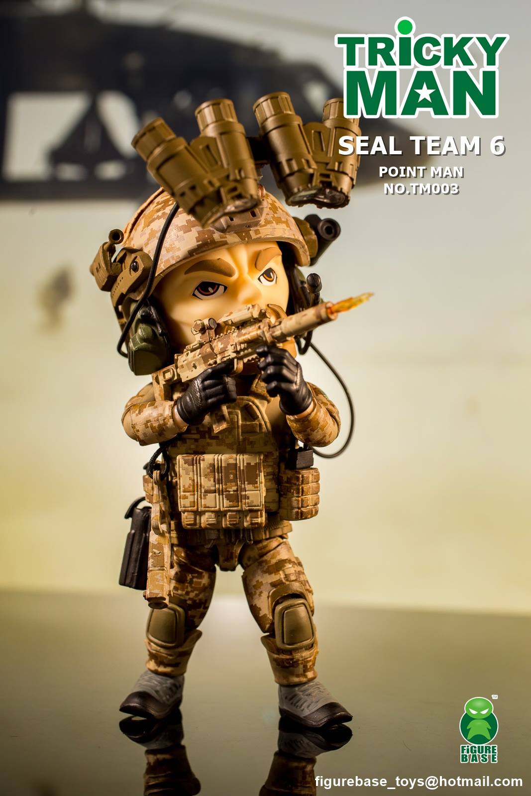 Figure Base - Trickyman 5&quot; Series - TM003 - Seal Team 6 Pointman - Marvelous Toys