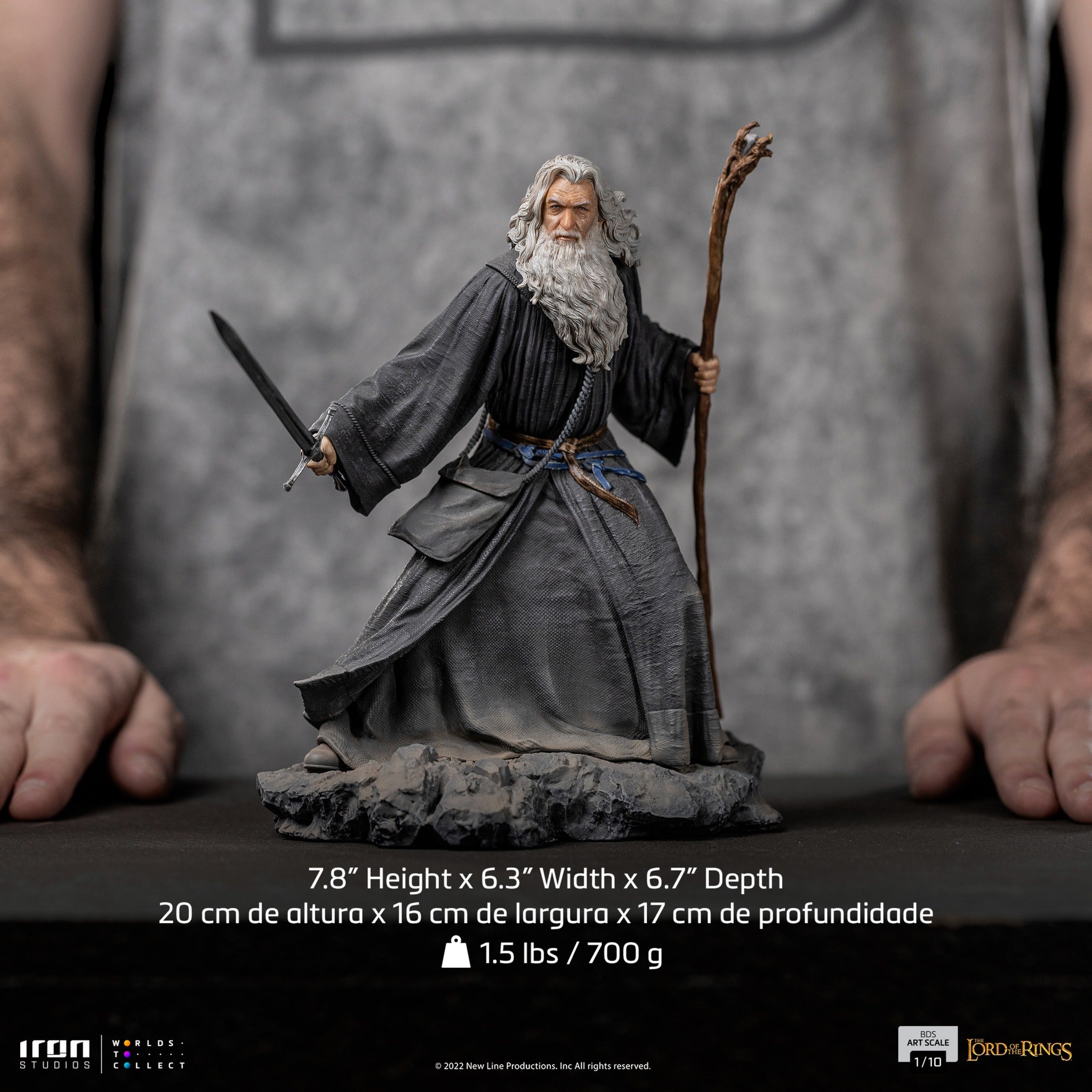 Iron Studios - 1/10 BDS Art Scale - The Lord of the Rings: The Fellowship of the Ring - Gandalf - Marvelous Toys