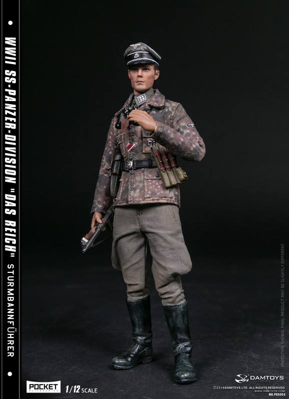 Dam Toys - Pocket Elite Series PES003 - WWII SS-Panzer-Division "Das Reich" Sturmbannführer - Marvelous Toys
