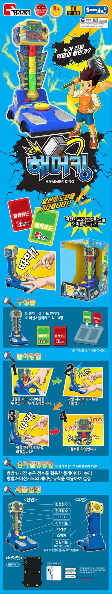 Samjini - 1/12 Scale Finger Game - Hammer King