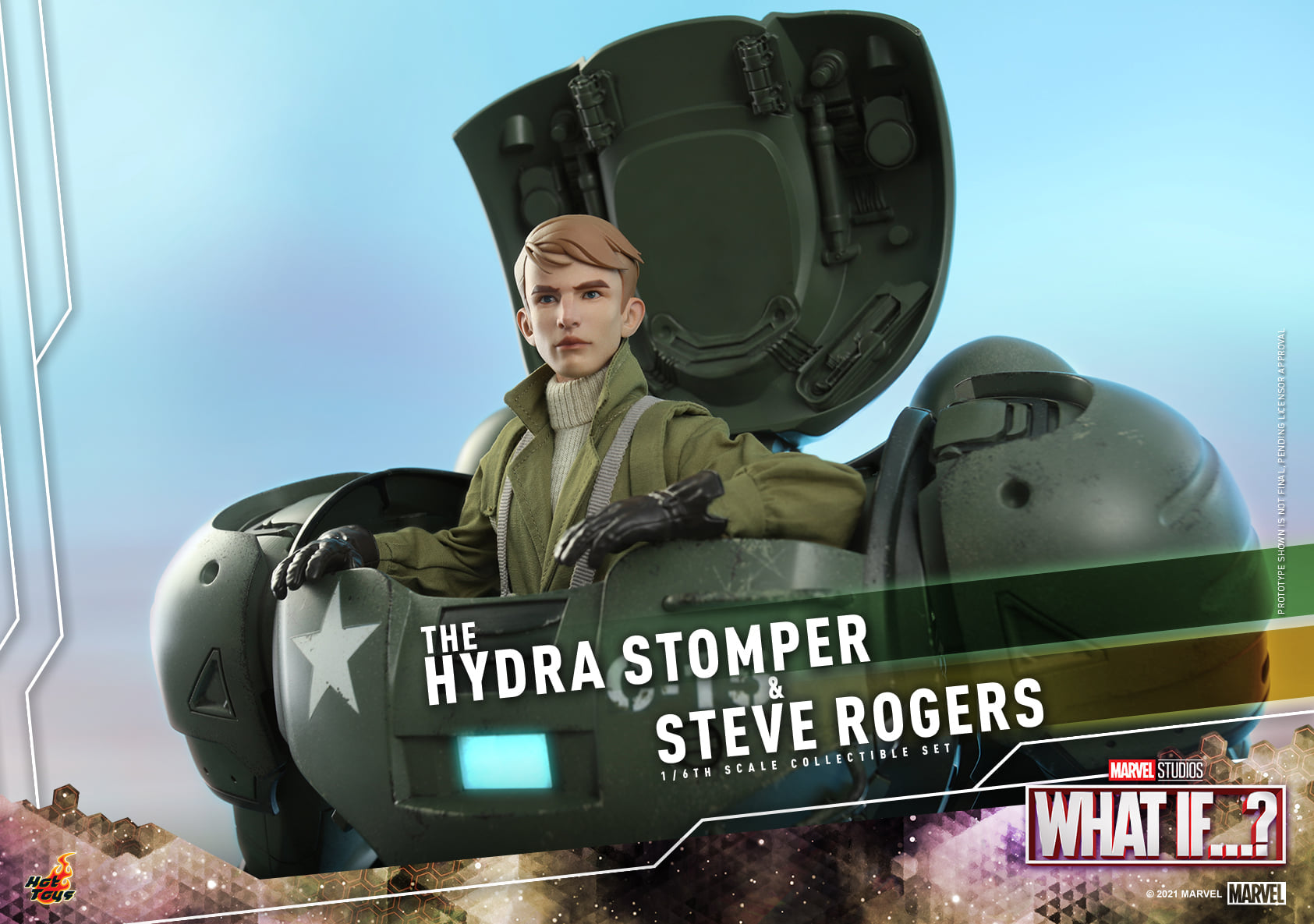 Hot Toys - TMS060 - What If…? - The Hydra Stomper &amp; Steve Rogers - Marvelous Toys