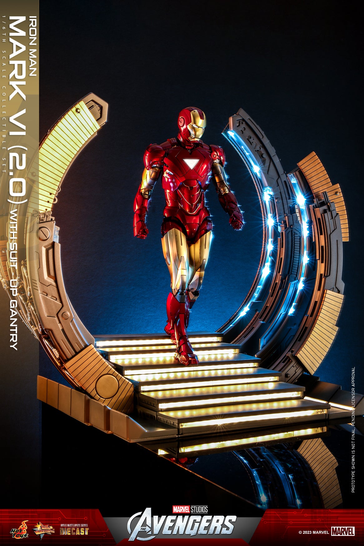 Hot Toys - MMS688D53 - The Avengers - Iron Man Mark VI (2.0) with Suit-Up Gantry - Marvelous Toys