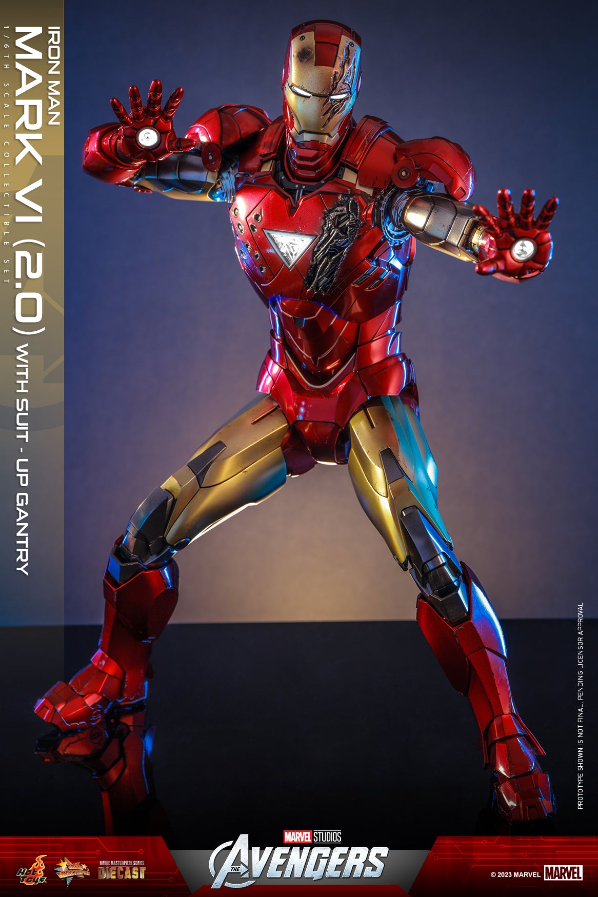 Hot Toys - MMS688D53 - The Avengers - Iron Man Mark VI (2.0) with Suit-Up Gantry - Marvelous Toys