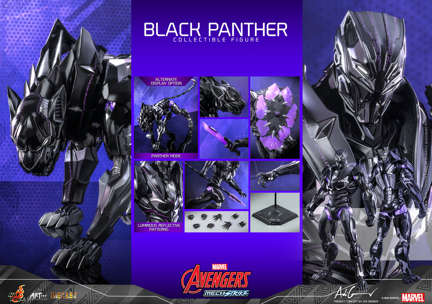 Hot Toys - AC05D55 - Marvel&#39;s Avengers: Mech Strike - Black Panther - Marvelous Toys