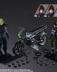 Square Enix - Play Arts Kai - Final Fantasy VII Remake - Jessie, Cloud & Motorcycle Set - Marvelous Toys