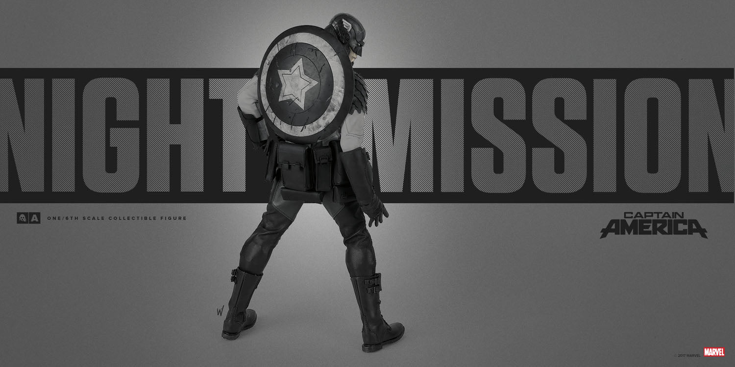 ThreeA x Marvel - Night Mission Captain America - Marvelous Toys
