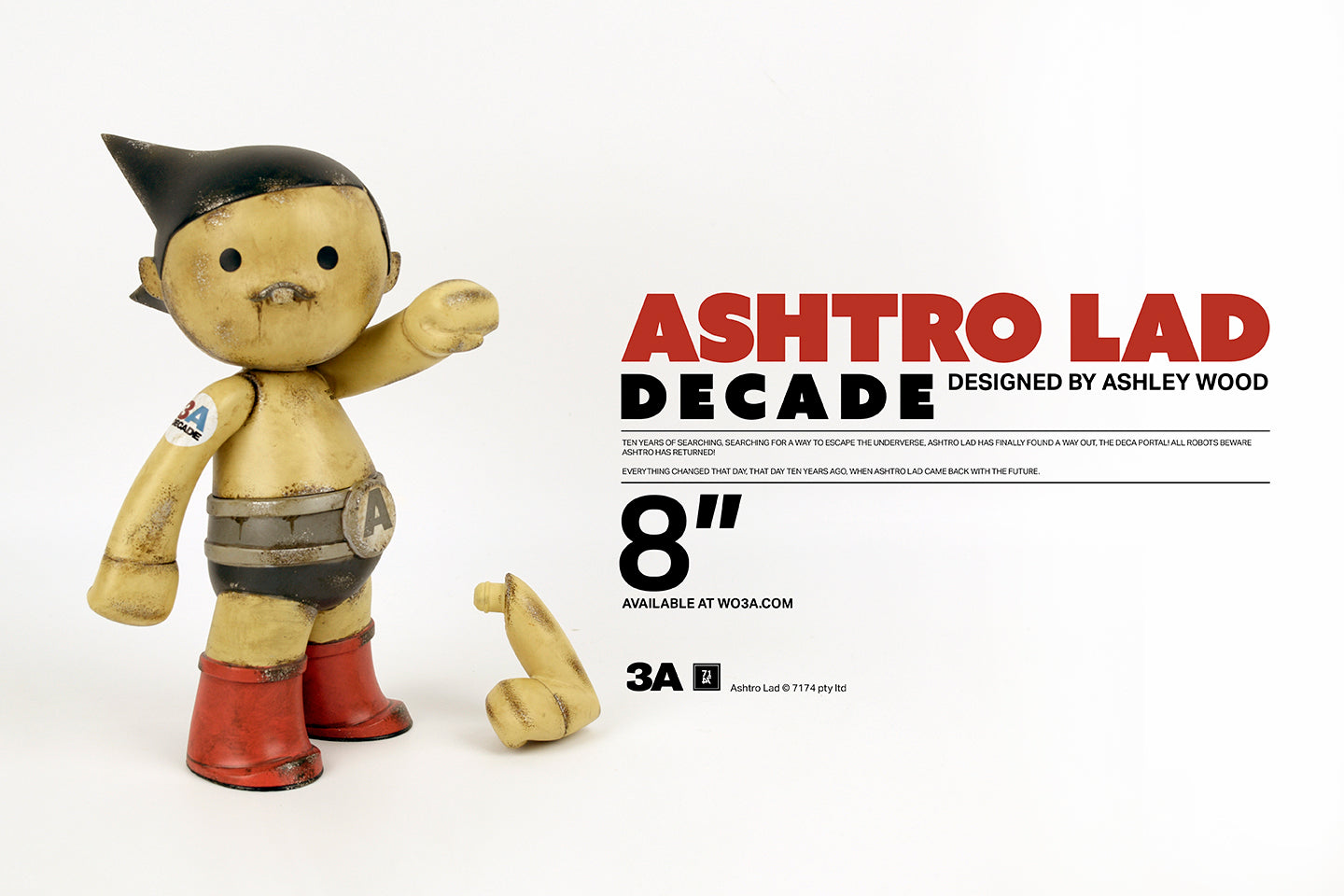 ThreeA - 8&quot; Ashtro Lad (Decade) - Marvelous Toys
