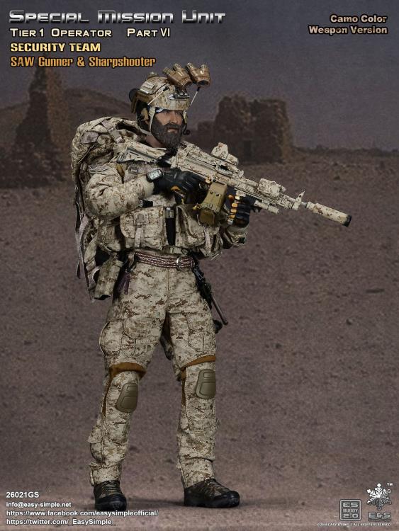 Easy & Simple - Special Mission Unit - Tier-1 Operator Part VI - SAW Gunner & Sharpshooter (Camouflage Color)