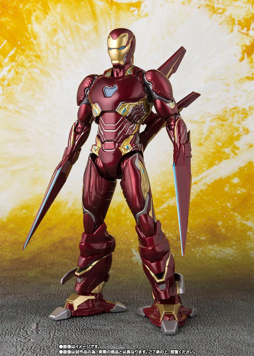S.H.Figuarts - Avengers: Infinity War - Iron Man Mark 50 with Nano-Weapon Set (Tamashii Stage included) (TamashiiWeb Exclusive) - Marvelous Toys