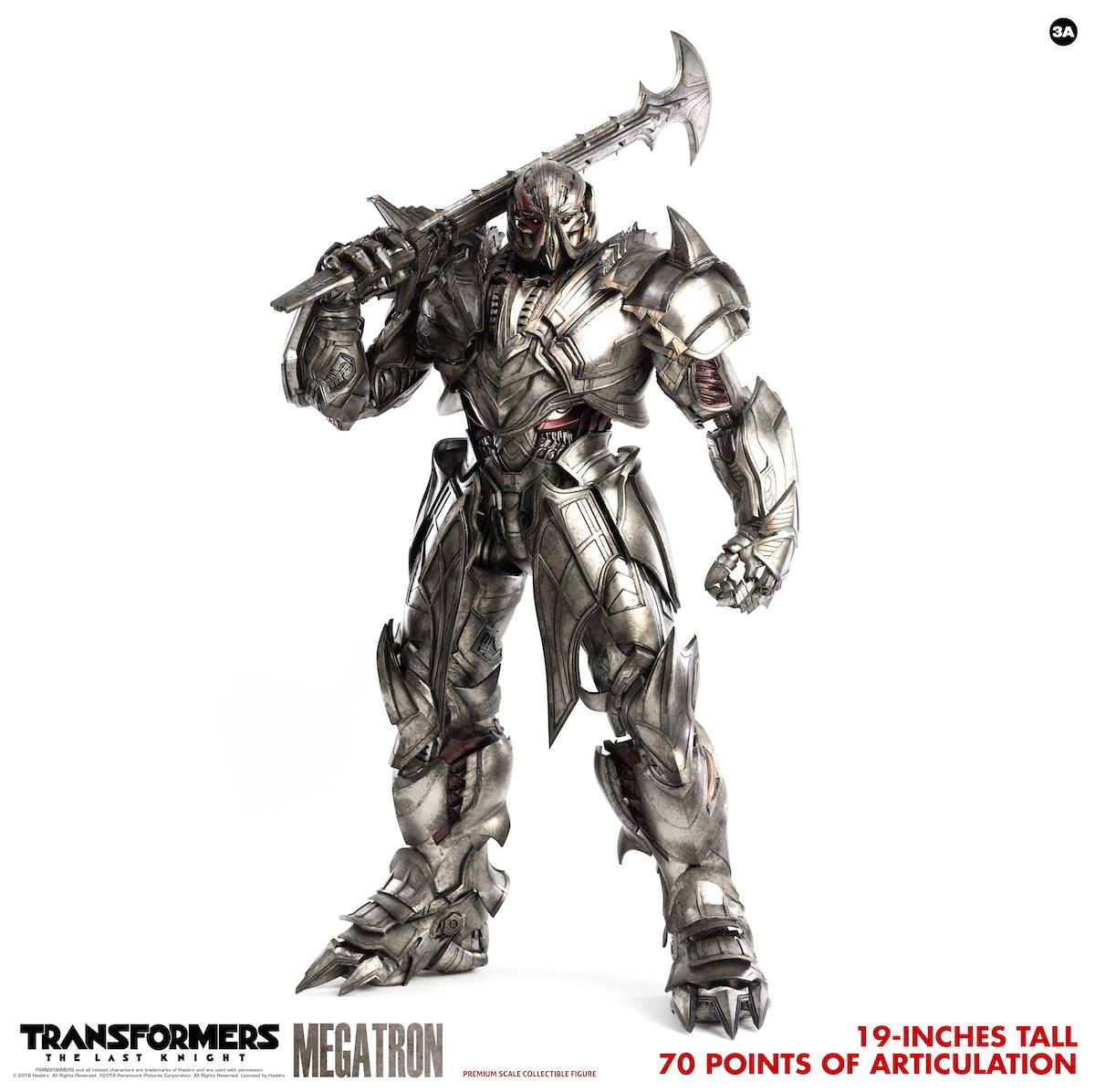 ThreeA - Premium Scale Collectible Series - Transformers: The Last Knight - Megatron (Standard) - Marvelous Toys