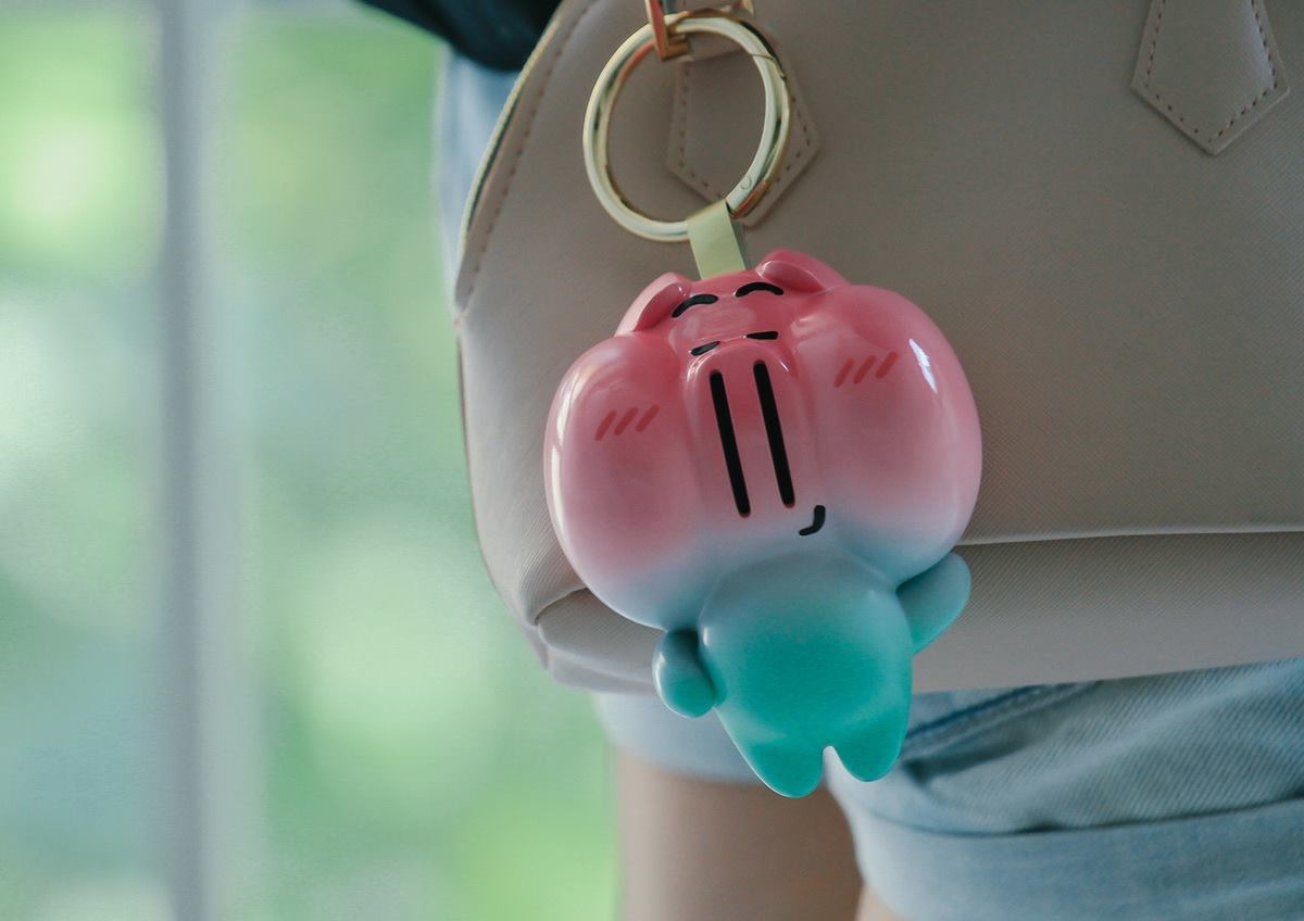 MADology X Dam Toys X ArtPage MAD - [Easy Money] Lucky Piggy RICH (Peach Blossom) - Marvelous Toys