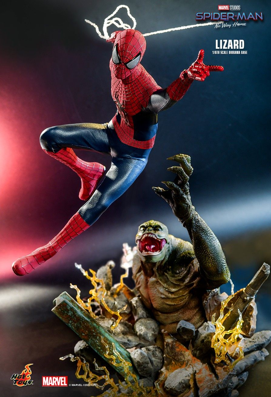 Hot Toys - ACS013 & MMS658 - Spider-Man: No Way Home - The Amazing Spider-Man with Lizard Diorama Base Set - Marvelous Toys