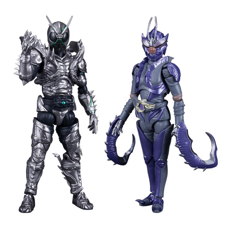 Bandai - Shokugan - Kamen Rider - Shodo-XX - Shadow Moon &amp; Mantis Mutant Set - Marvelous Toys