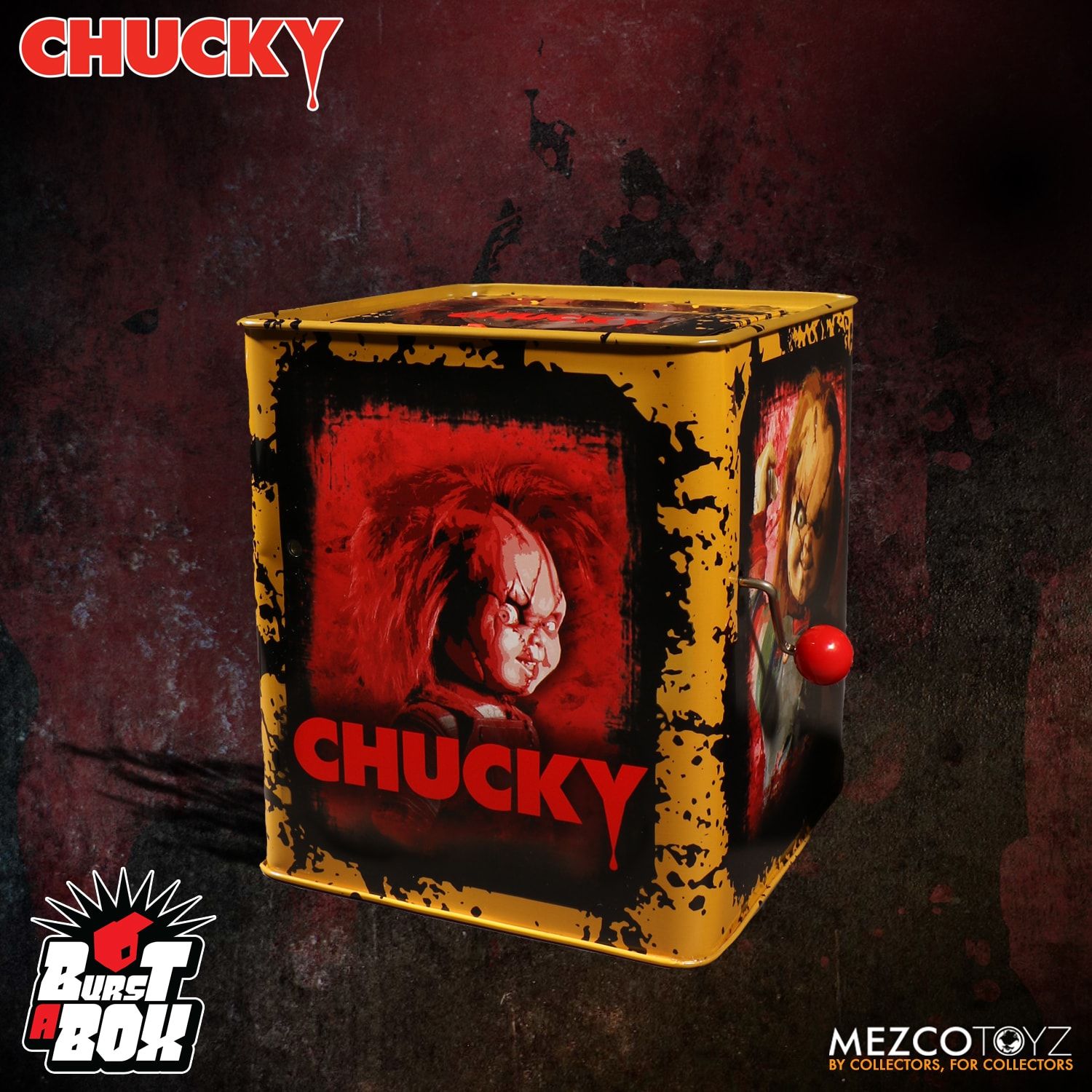 Mezco - Burst-A-Box - Bride of Chucky - Scarred Chucky - Marvelous Toys