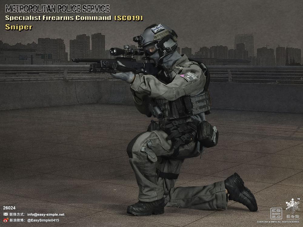 Easy &amp; Simple - 26024 - British Specialist Firearms Command - SCO19 Sniper - Marvelous Toys