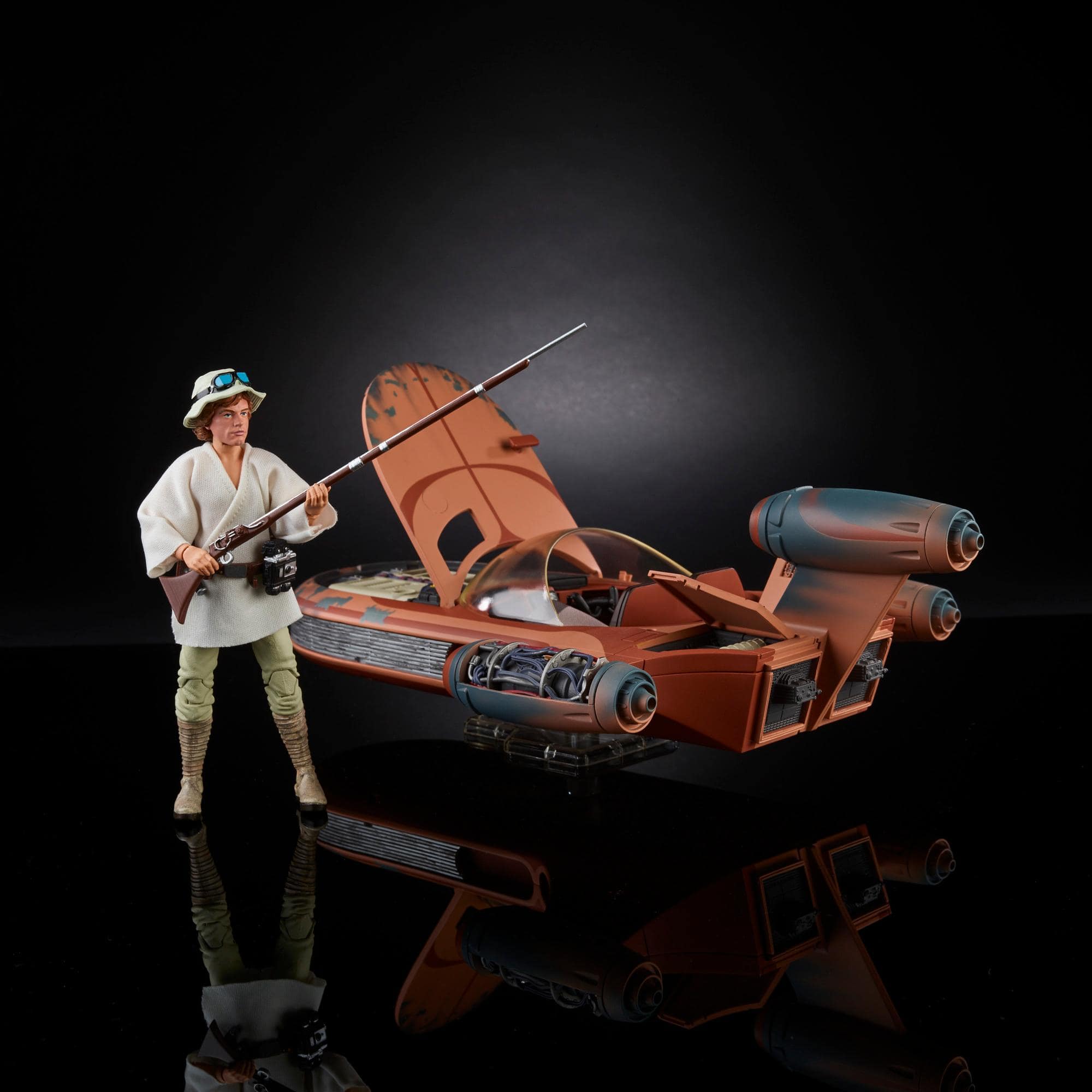 Hasbro - Star Wars The Black Series - 6&quot; Figure - Luke Skywalker with X-34 Landspeeder - Marvelous Toys