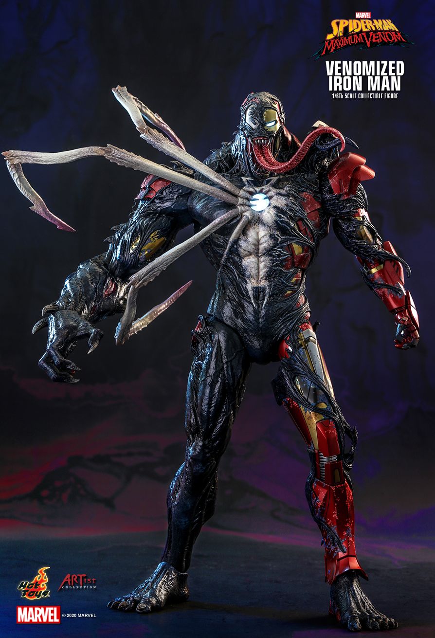 Hot Toys - AC04 - Marvel&#39;s Spider-Man: Maximum Venom - Venomized Iron Man (1/6 Scale) - Marvelous Toys
