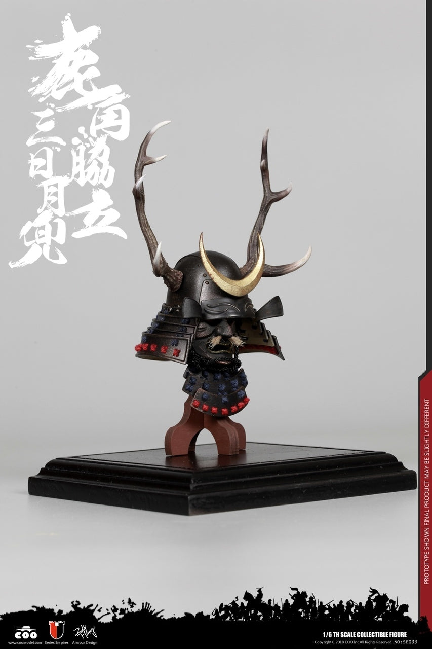 Coo Model - 1/6 Scale Empires Series SE033 - Japan&#39;s Warring States - Black Buckhorn Six-Coin Kabuto (Helmet Edition) - Marvelous Toys