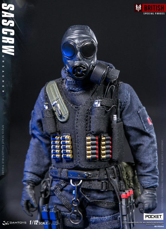 Dam Toys - Pocket Elite Series PES002 - British Special Forces - SAS CRW Breacher (1/12 Scale) - Marvelous Toys