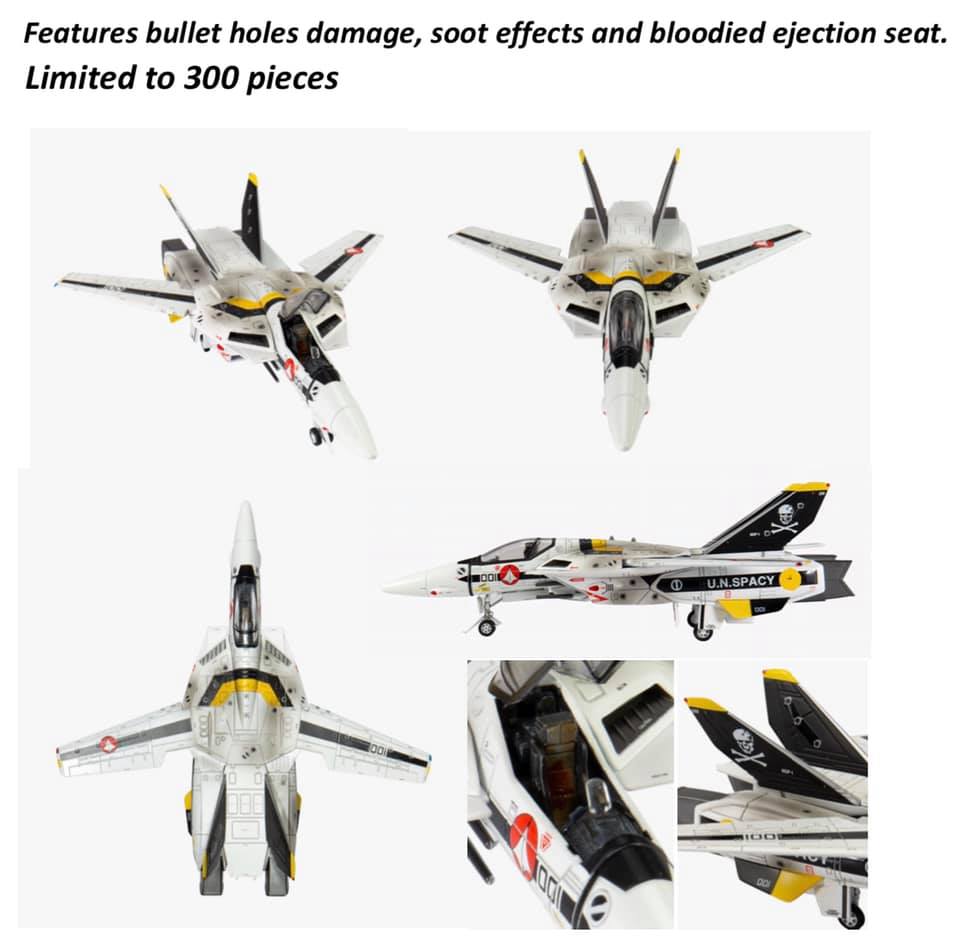 Calibre Wings - Macross - VF-1S Valkyrie &quot;Skull Leader&quot; (Farewell Big Brother) (2019 Convention Exclusive) (1/72 Scale) - Marvelous Toys