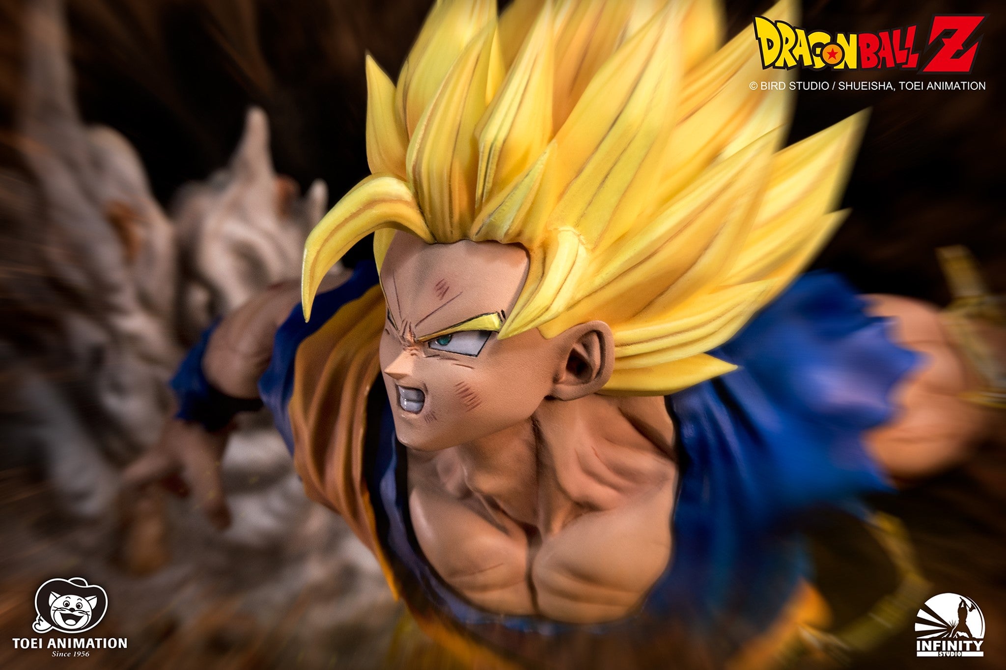 Infinity Studio - Dragon Ball - Super Saiyan 2 Goku vs Majin Vegeta - Marvelous Toys
