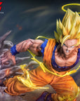 Infinity Studio - Dragon Ball - Super Saiyan 2 Goku vs Majin Vegeta - Marvelous Toys