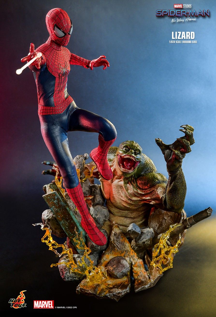 Hot Toys - ACS013 &amp; MMS658 - Spider-Man: No Way Home - The Amazing Spider-Man with Lizard Diorama Base Set - Marvelous Toys