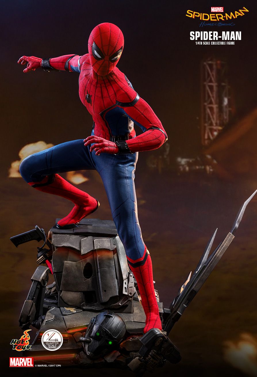 Hot Toys - QS014 - Spider-Man: Homecoming - Spider-Man (1/4 Scale) - Marvelous Toys