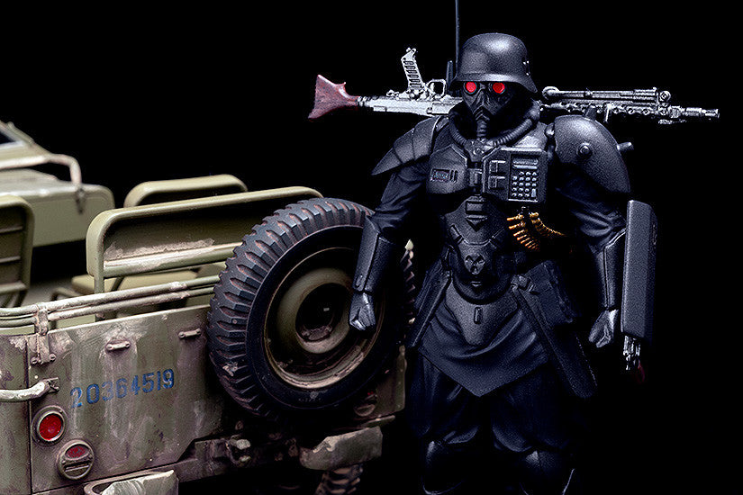 Max Factory - Plamax - MF-35 - Kerberos Protect Gear (The Red Spectacles Ver.) with Special Investigations Unit Patrol Vehicle Model Kit (1/20 Scale) - Marvelous Toys