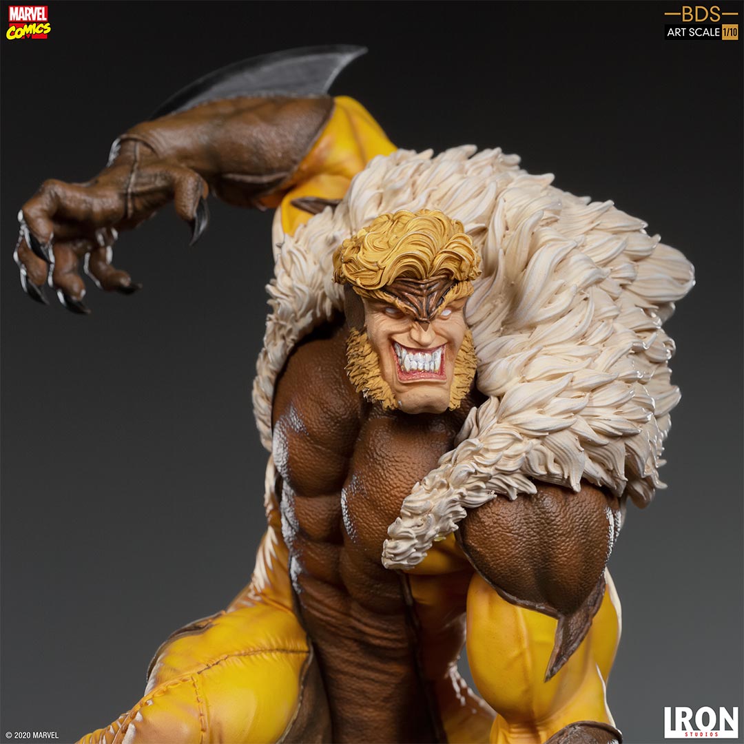 Iron Studios - BDS Art Scale 1:10 - Marvel&#39;s X-Men - Sabretooth - Marvelous Toys