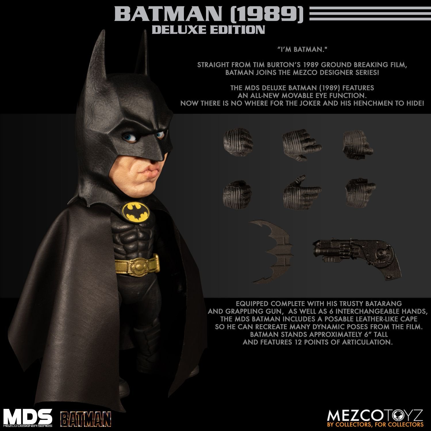 Mezco - Designer Series - Deluxe Batman (1989) - Marvelous Toys