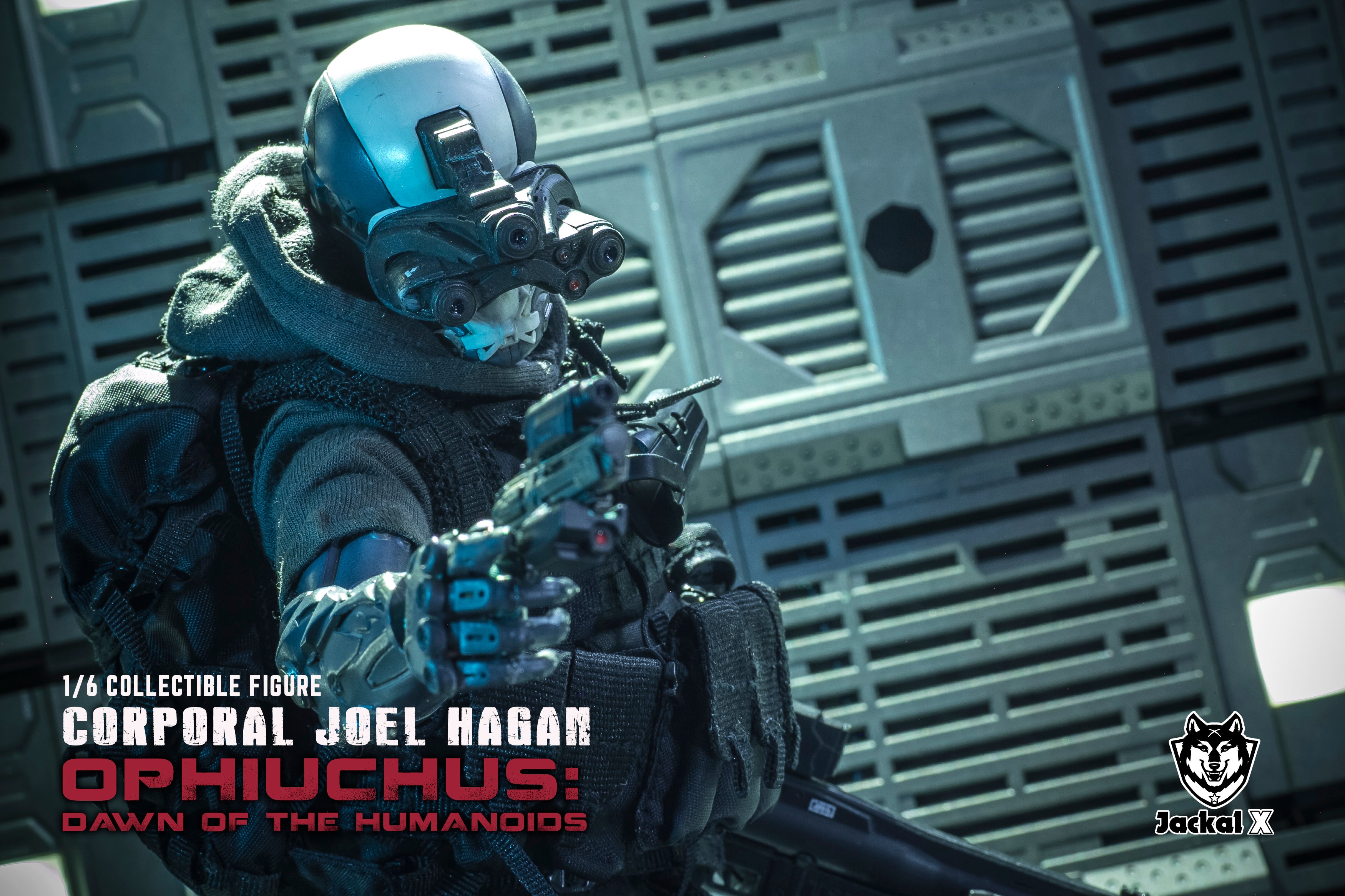 Jackal X - JX004 - Orphiuchus: Dawn of the Humanoids - Corporal Joel Hagan (Death Squad Version) (1/6 Scale) - Marvelous Toys