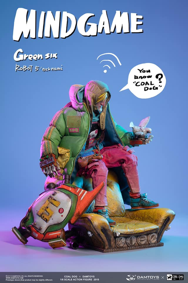 Damtoys x Coal Dog - Mindgame - Gobi Squad - Green Six (1/6 Scale) - Marvelous Toys