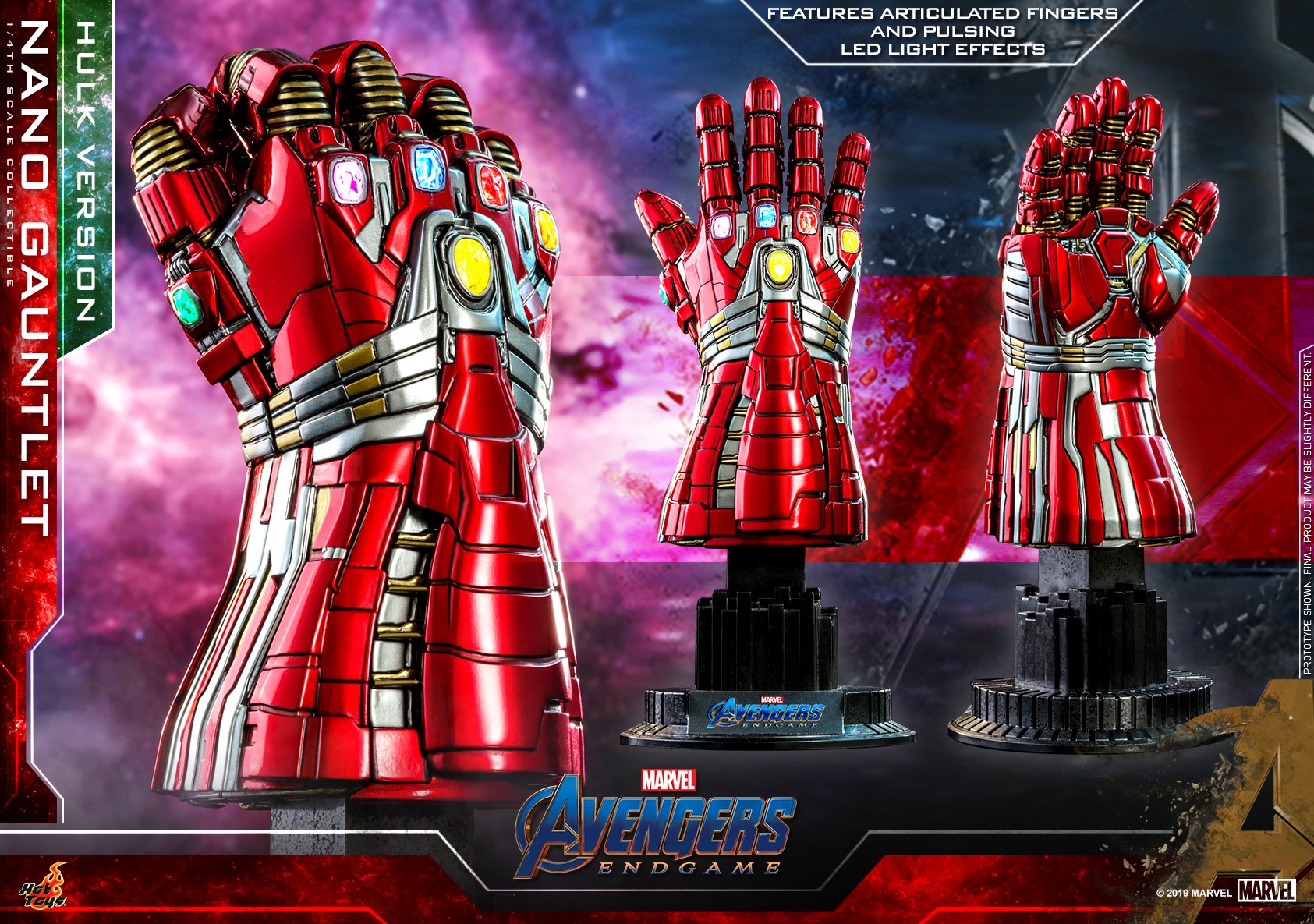 Hot Toys - ACS009 - Avengers: Endgame - Nano Gauntlet (Hulk Version) (1/4 Scale) - Marvelous Toys