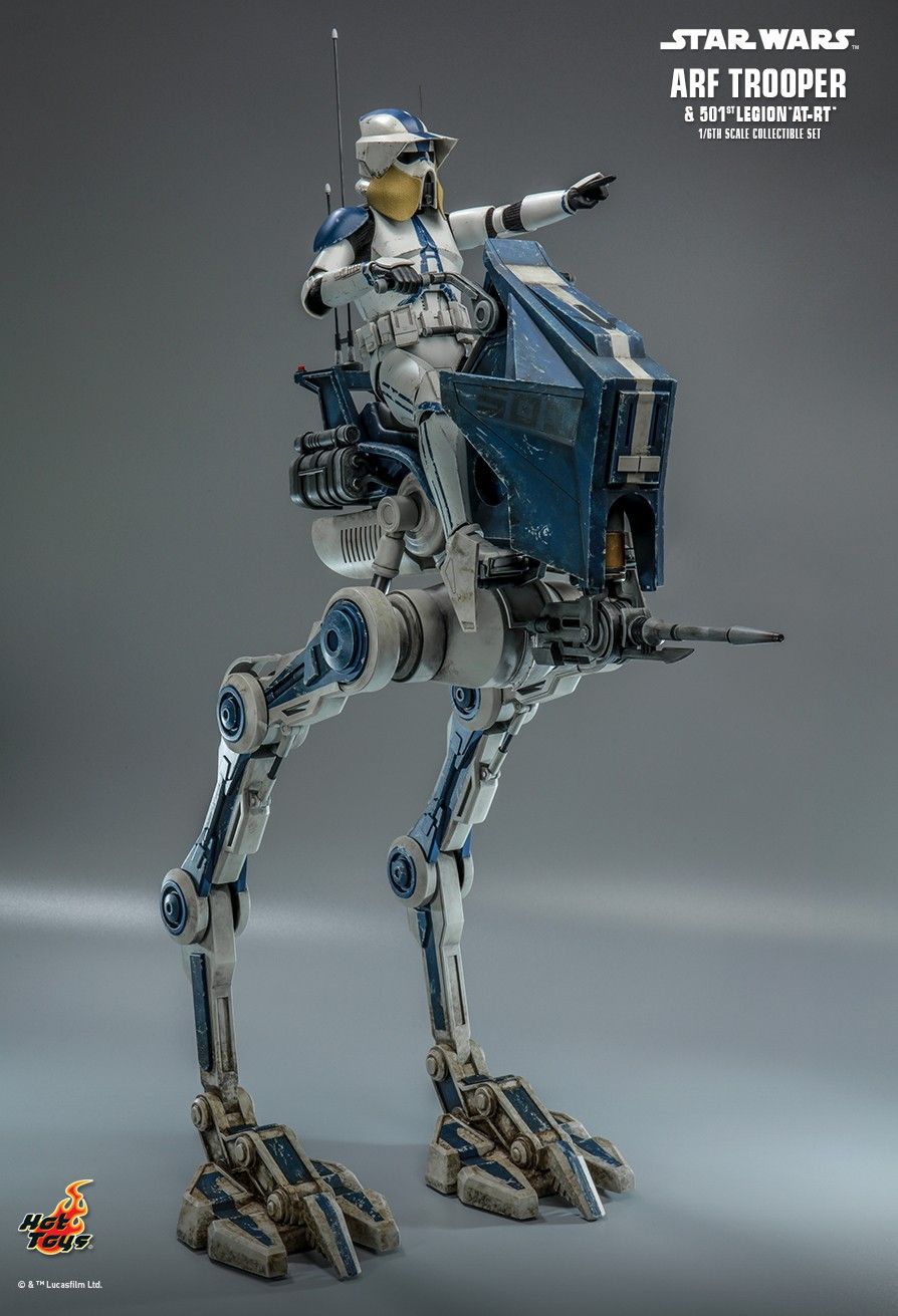 Hot Toys - TMS091 - Star Wars: The Clone Wars - ARF Trooper &amp; 501st Legion AT-RT - Marvelous Toys